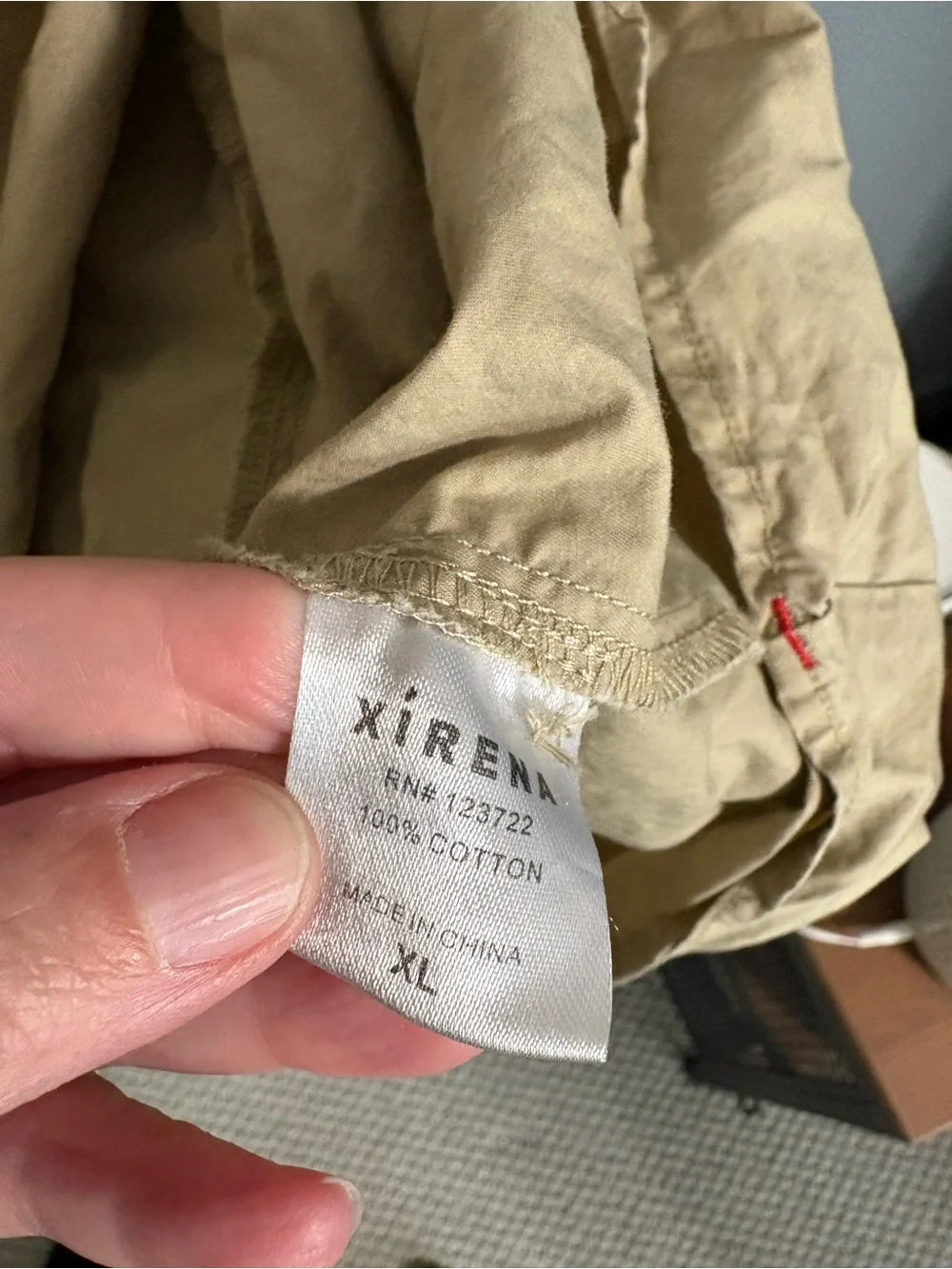 XiRENA Rhiannan Maxi Dress in Birch Tan Cotton Size XL - Picture 6 of 7